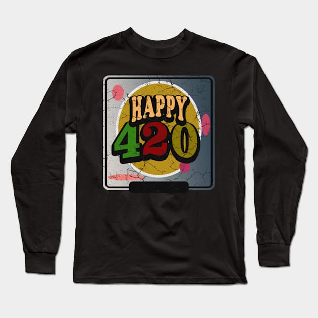 april 20th - happy 420 marijuana leaf Long Sleeve T-Shirt by Rohimydesignsoncolor